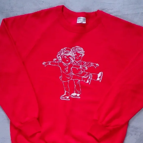 Vintage 1983 CAMPBELL'S SOUP KIDS FIGURE SKATING WINTER OLYMPICS Crewneck - Picture 4 of 7